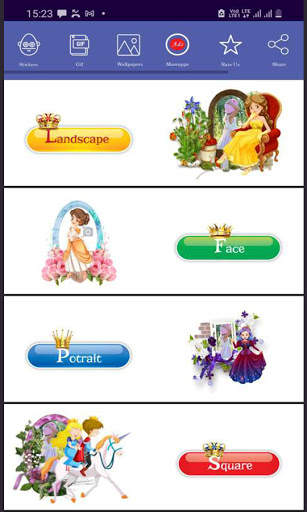 Princess Photo Frames Editor screenshot 1