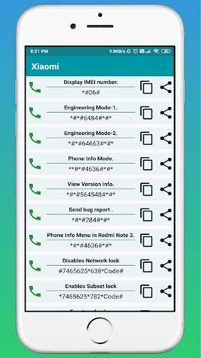 Mobile Secret Codes For All Phones 2020 screenshot 3