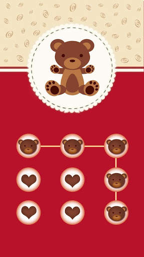 AppLock Theme Cute Bear screenshot 1