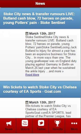 Stoke Football News screenshot 2