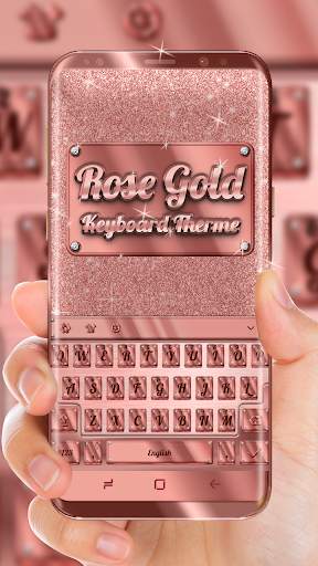 Rose Gold Keyboard Theme screenshot 1