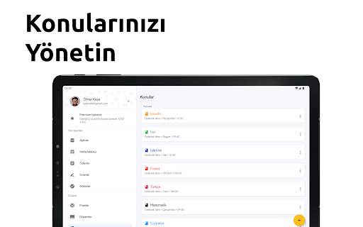 Okul Ajandası - Hafta tablosu screenshot 17