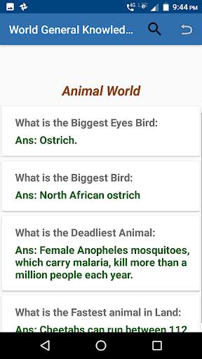 World General Knowledge screenshot 4