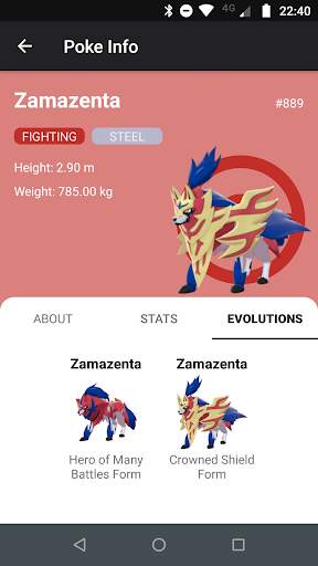 GoldDex - National Pokedex for Pokemon screenshot 2