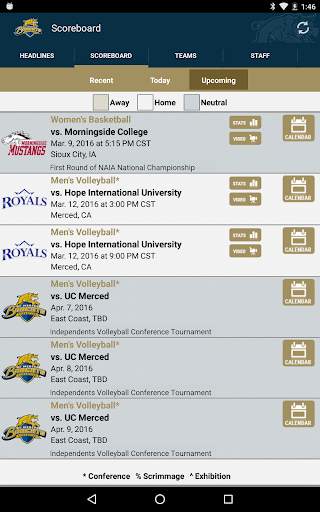 UC Merced Atheltics screenshot 8