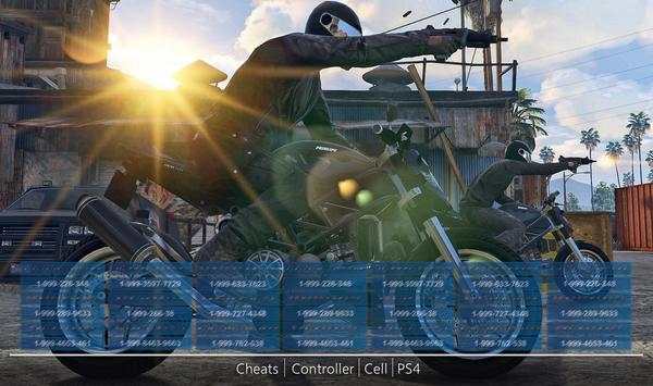 Cheat gta 5 cheats ps4 codes screenshot 1