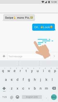 White Theme Android Keyboard скриншот 2