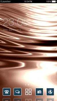 Abstract Gold Theme C Launcher screenshot 1