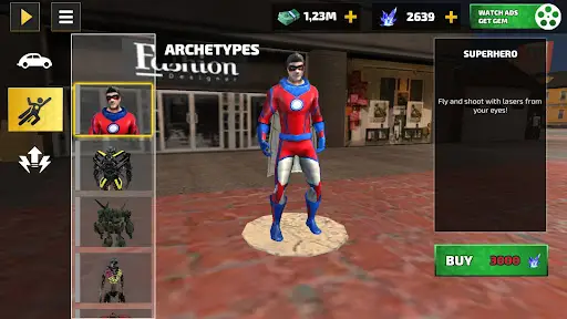 Rope Hero: Vice Town 3 تصوير الشاشة