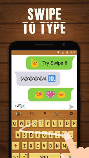 Wood Keyboard Theme FREE screenshot 4