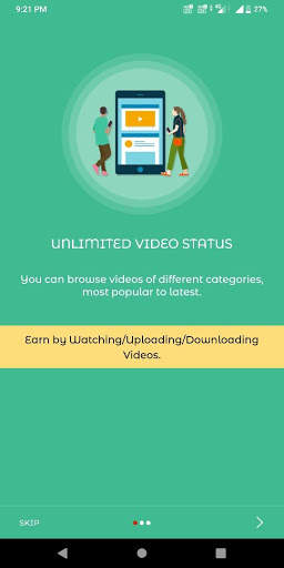 VidPay - Watch/Upload/Like and Earn स्क्रीनशॉट 1