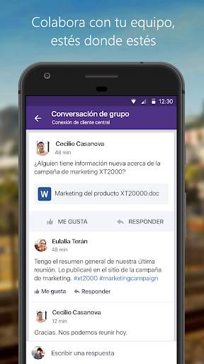 Yammer screenshot 2