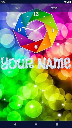 Rainbow Clock HD Wallpapers screenshot 2