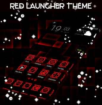 Red Launcher Theme screenshot 4