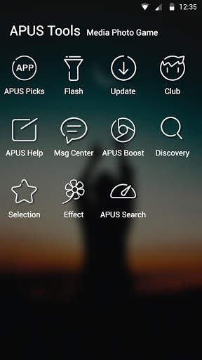 Brighten Moon APUS Launcher theme screenshot 3