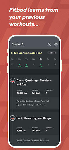 Fitbod Workout & Fitness Plans screenshot 3