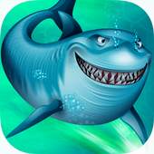 Angry White Shark Race Attack 2.0