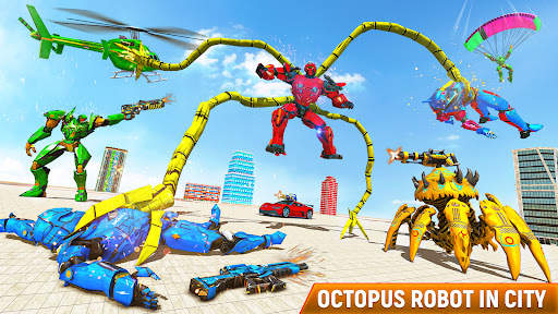 Octopus Robot Car - Robot Game screenshot 4