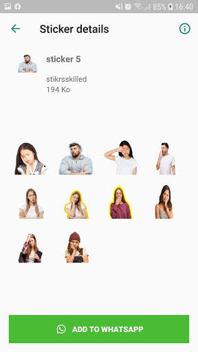 Face expressions stickers for WhatsApp screenshot 2