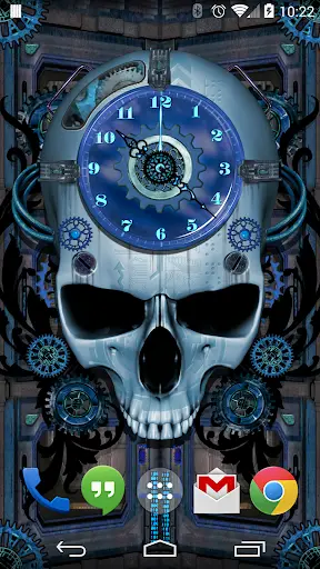 Steampunk Clock Free Wallpaper screenshot 1