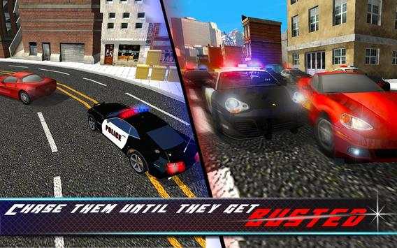 Real Police Car chase 2017: crime city simulator screenshot 3
