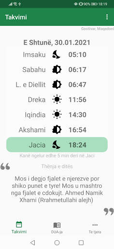 Takvimi - Drite e Zemres screenshot 1