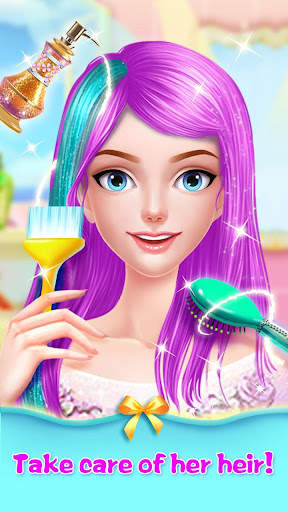 Long Hair Princess Salon Games screenshot 1