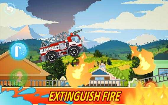 Fire Fighters Racing for Kids screenshot 1