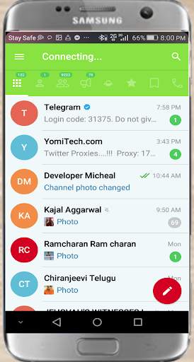 Neolife messenger-messenger lite for telegram screenshot 1