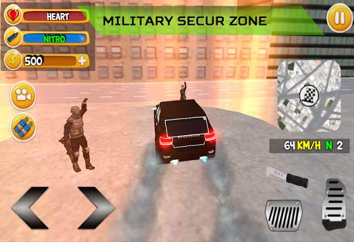Real 4x4 Jeep Drive City Dogs screenshot 4