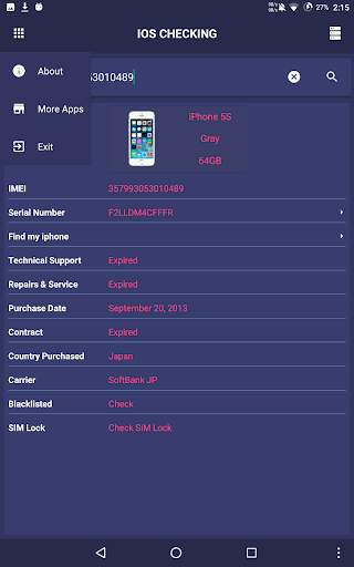 iDevice Check - IMEI Checking screenshot 4