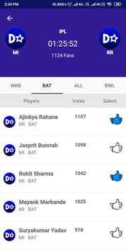 DreamStar - Dream11 Players Rating Chicken Dinner screenshot 3