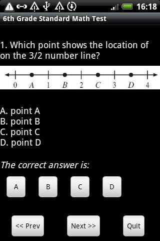 6th Grade Math Test Free screenshot 2