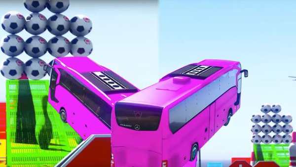 Superheroes Bus Stunts Racing screenshot 3