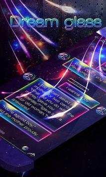 GO SMS PRO DREAM GLASS THEME 1 تصوير الشاشة