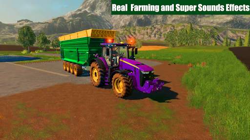 Farming Tractor Trolley Driving 3d- Offroad Games screenshot 2