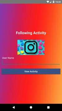 Following Activity for Instagram screenshot 1