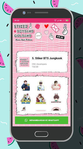 Stiker Boy Band & Girl Band Korea Imut Terbaru screenshot 5