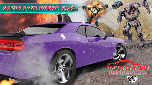 Advanced Muscle Robot Car Transform Games 2018 screenshot 2