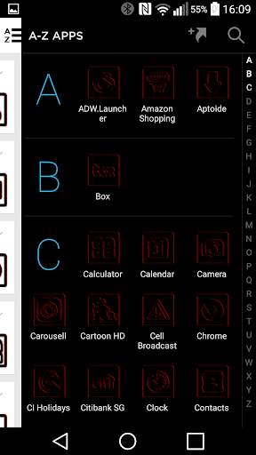 Patti Bills DarkRed Icon Pack screenshot 8