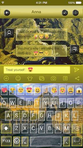 Emoji Keyboard Great Wall screenshot 1
