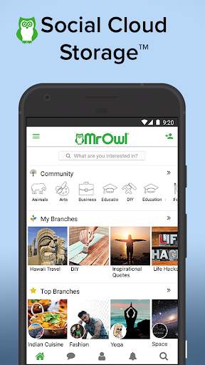 MrOwl: Social Cloud Storage screenshot 1