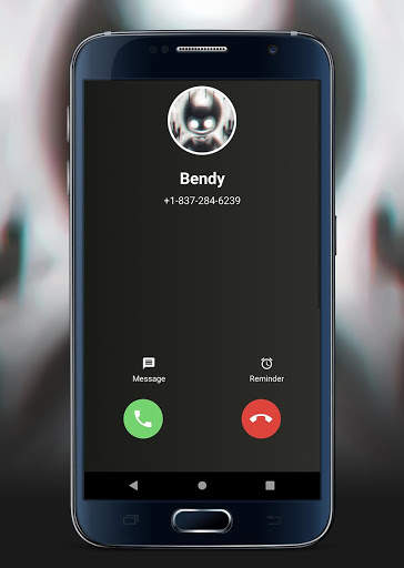 Fake call and video chat whith Bendy screenshot 2