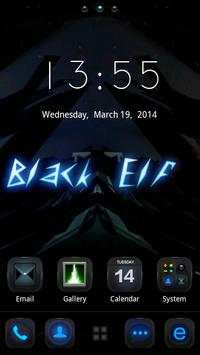 Black Elf GO Launcher Theme screenshot 2