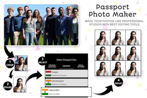 Passport Size Photo Maker with Background Changer 8 تصوير الشاشة