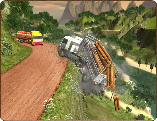 Truck Simulator Offroad Trailer Driver Uphill 2018 screenshot 15
