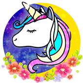 Flower Unicorn Galaxy logo