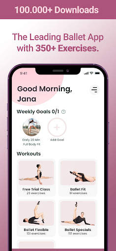 Ballet Workout Dance & Stretch screenshot 1