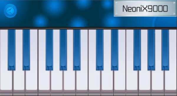 Neon piano simulator screenshot 2