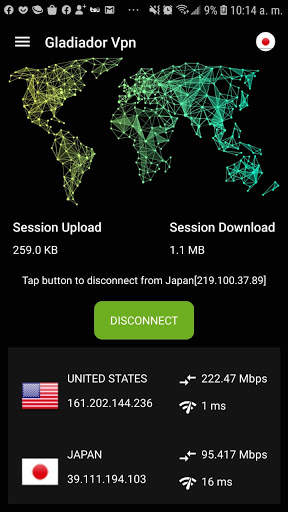 Gladiador Vpn screenshot 1